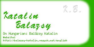 katalin balazsy business card