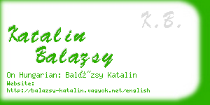 katalin balazsy business card